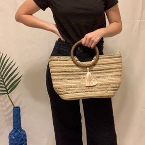 Straw handbag
